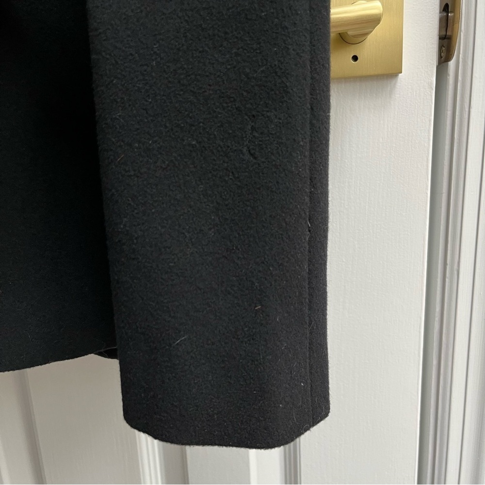 🚫SOLD🚫 [vintage] curly lambswool longline coat 1980s black - Picture 10 of 11